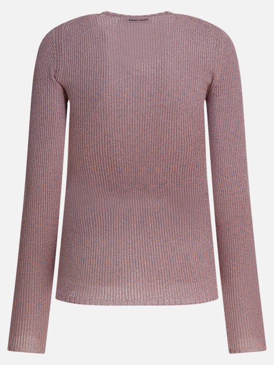 Maglioni scollo a V Mélange  Rosa - Miu Miu Donna | PLP | VIETTI Online Store | 2
