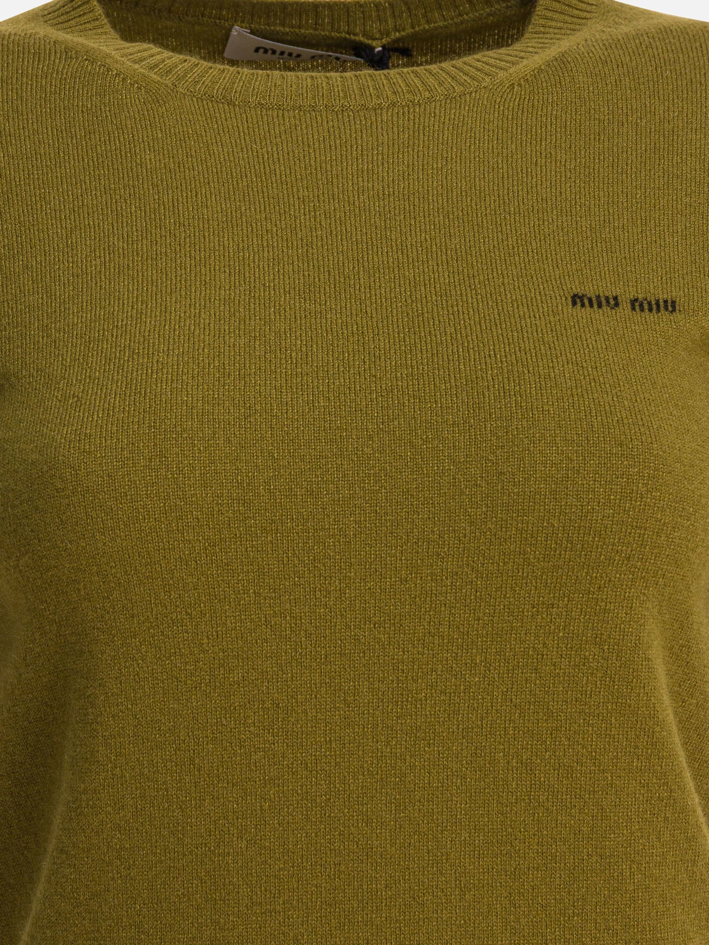 Miu Miu Cashmere sweater 16092273_38 Green thumbnail_3