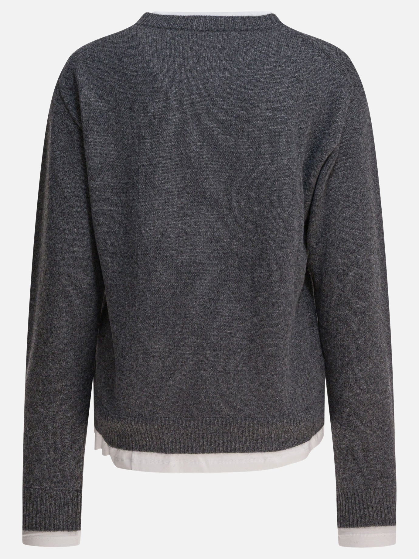 Maglioni girocollo Logo  Grigio - Miu Miu Donna | PDP | VIETTI Online Store | Zoom-Modal_2
