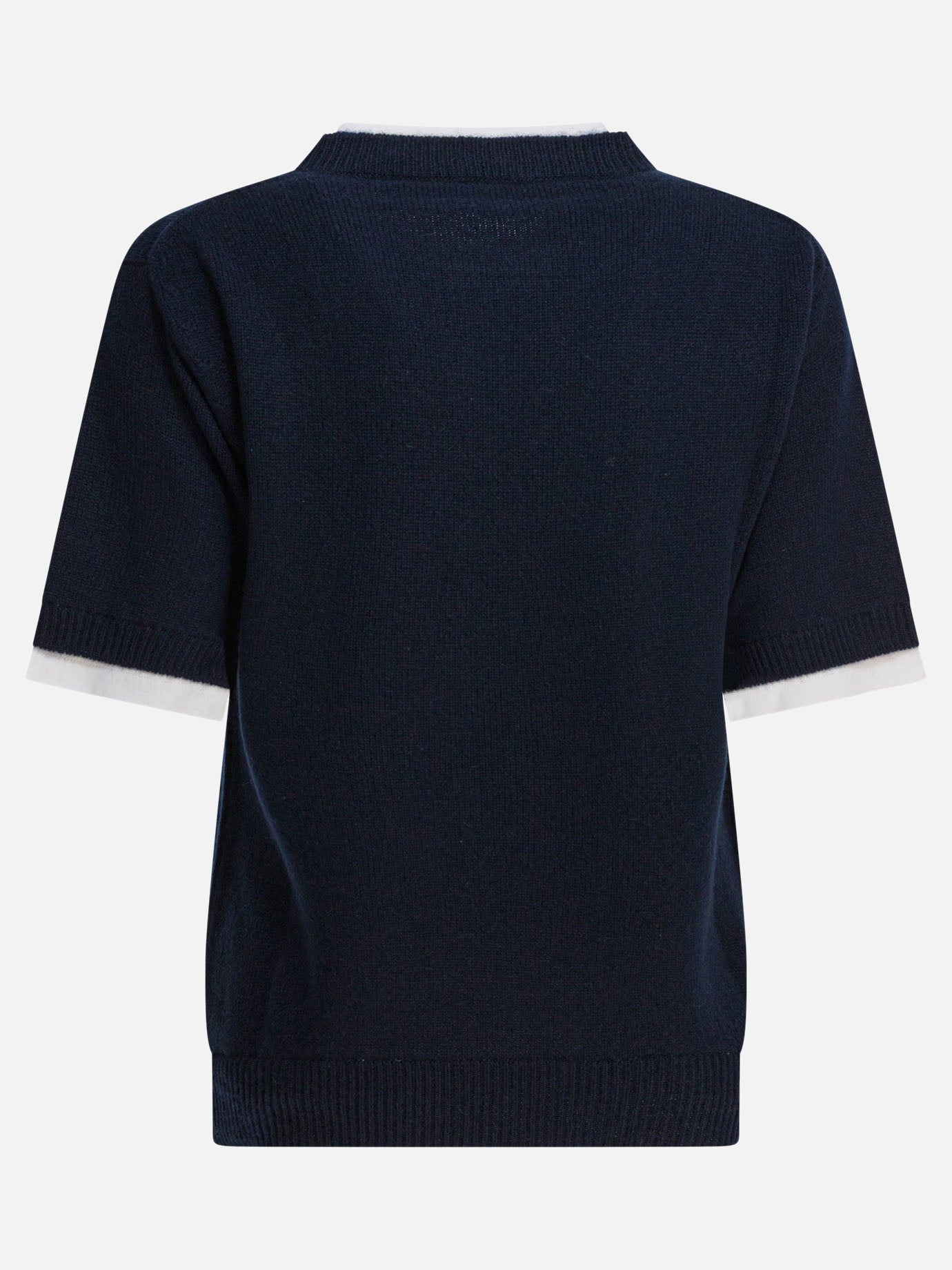 Maglioni girocollo Logo  Blu - Miu Miu Donna | PDP | VIETTI Online Store | Zoom-Modal_2
