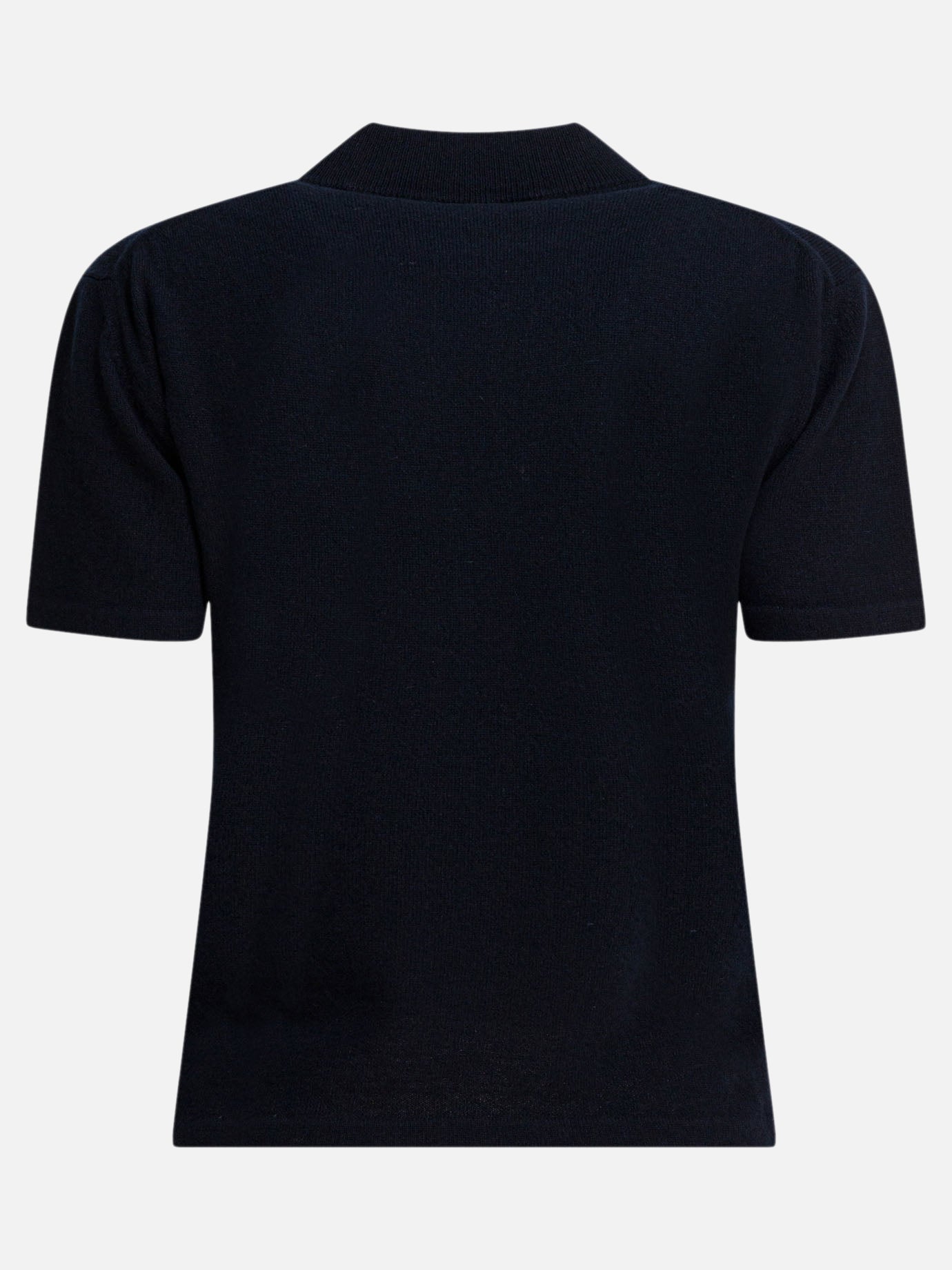 Polo con bottoni Logo  Blu - Miu Miu Donna | PDP | VIETTI Online Store | thumbnail_2