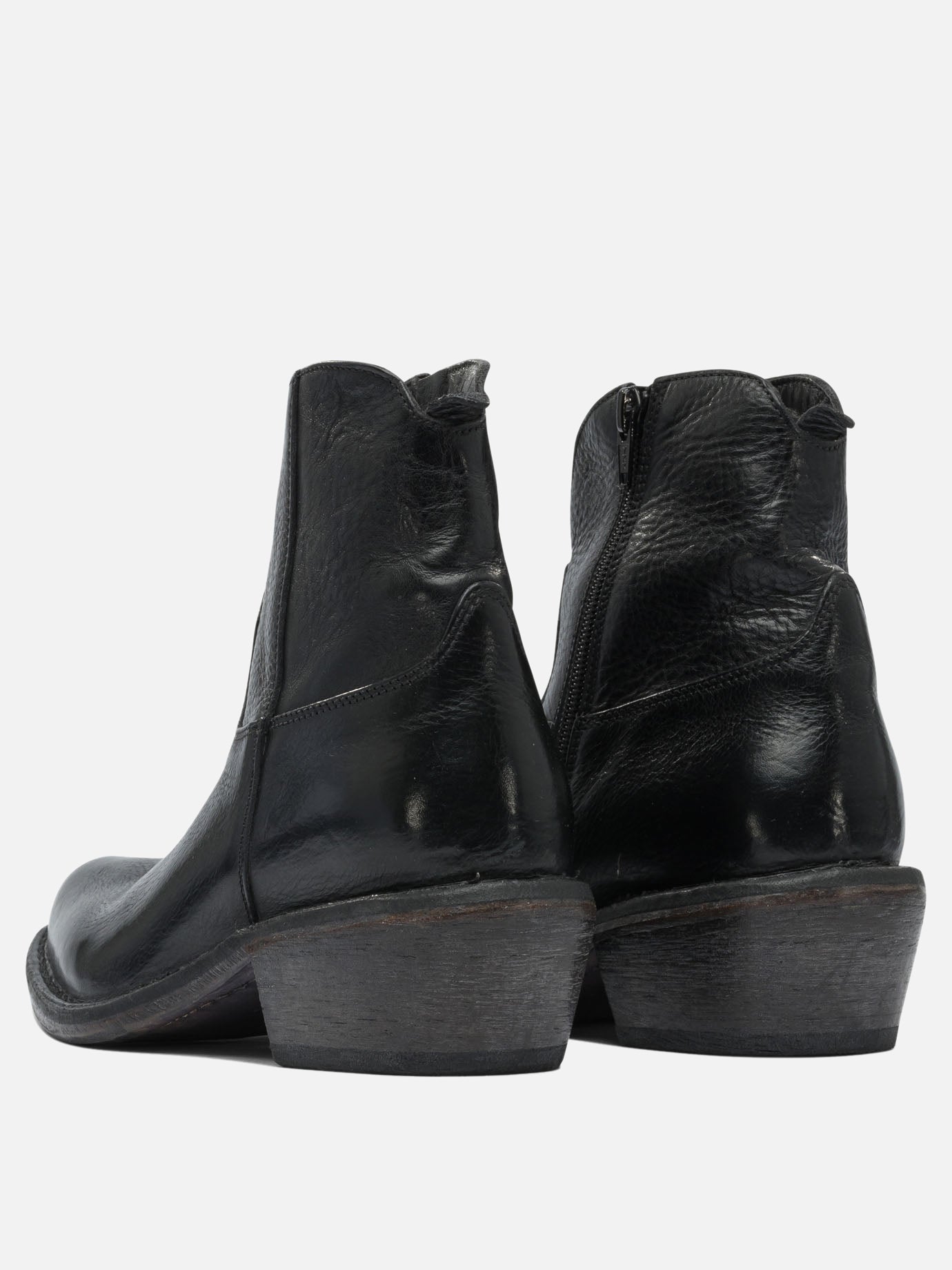 Cowboy 100% leather - 80% rubber 20% leather  Nero - Moma Donna | PDP | VIETTI Online Store | thumbnail_4