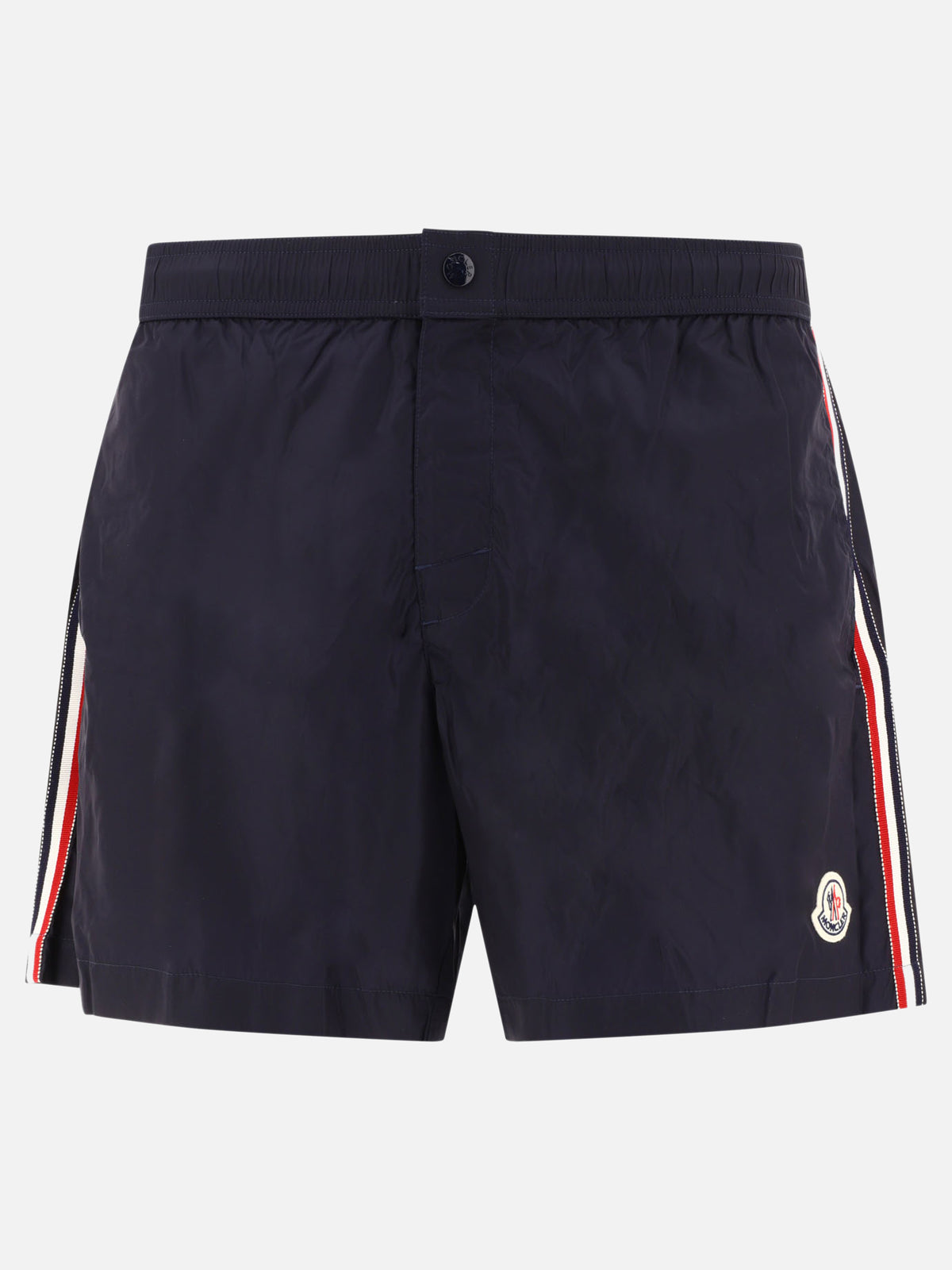 Moncler Swim shorts with tricolor trim Blue