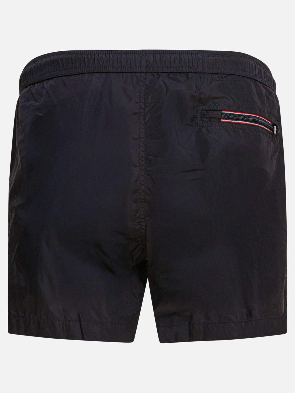 Moncler Swim shorts with tricolor trim Black