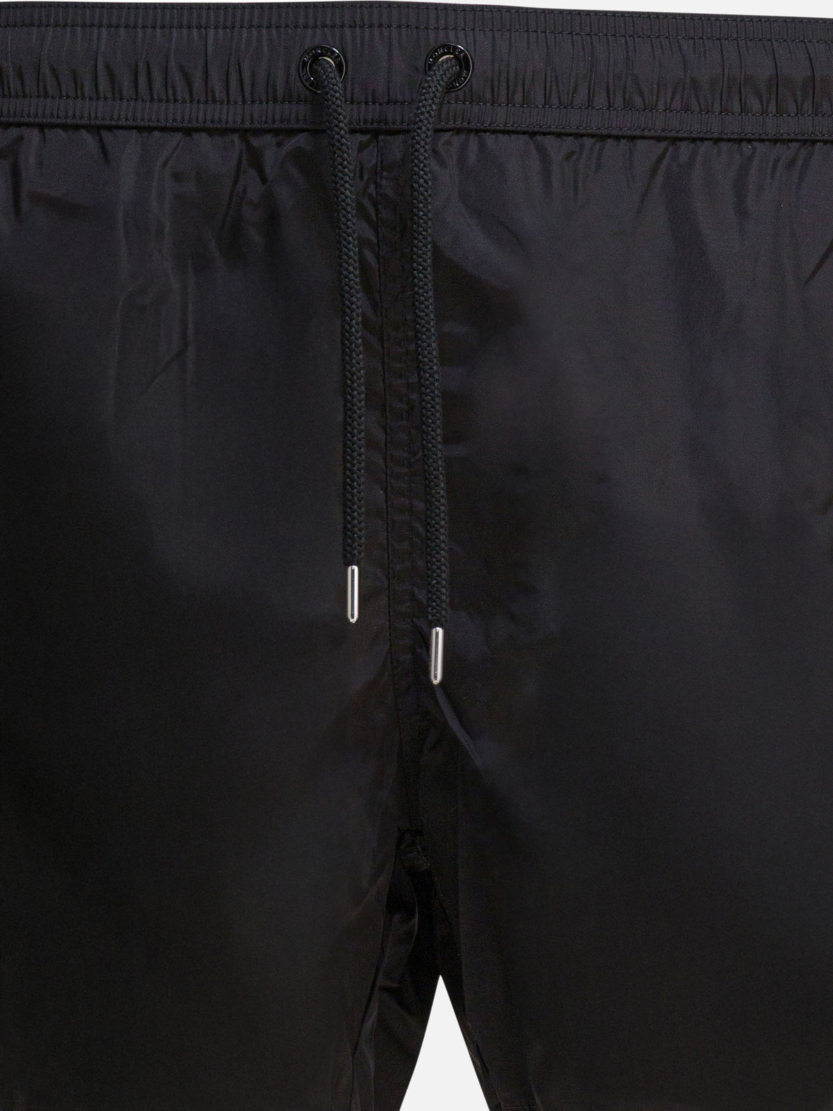 Moncler Swim shorts with tricolor trim Black - VIETTI