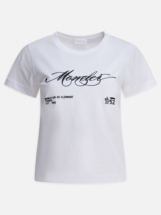 Moncler T-shirt with logo White

