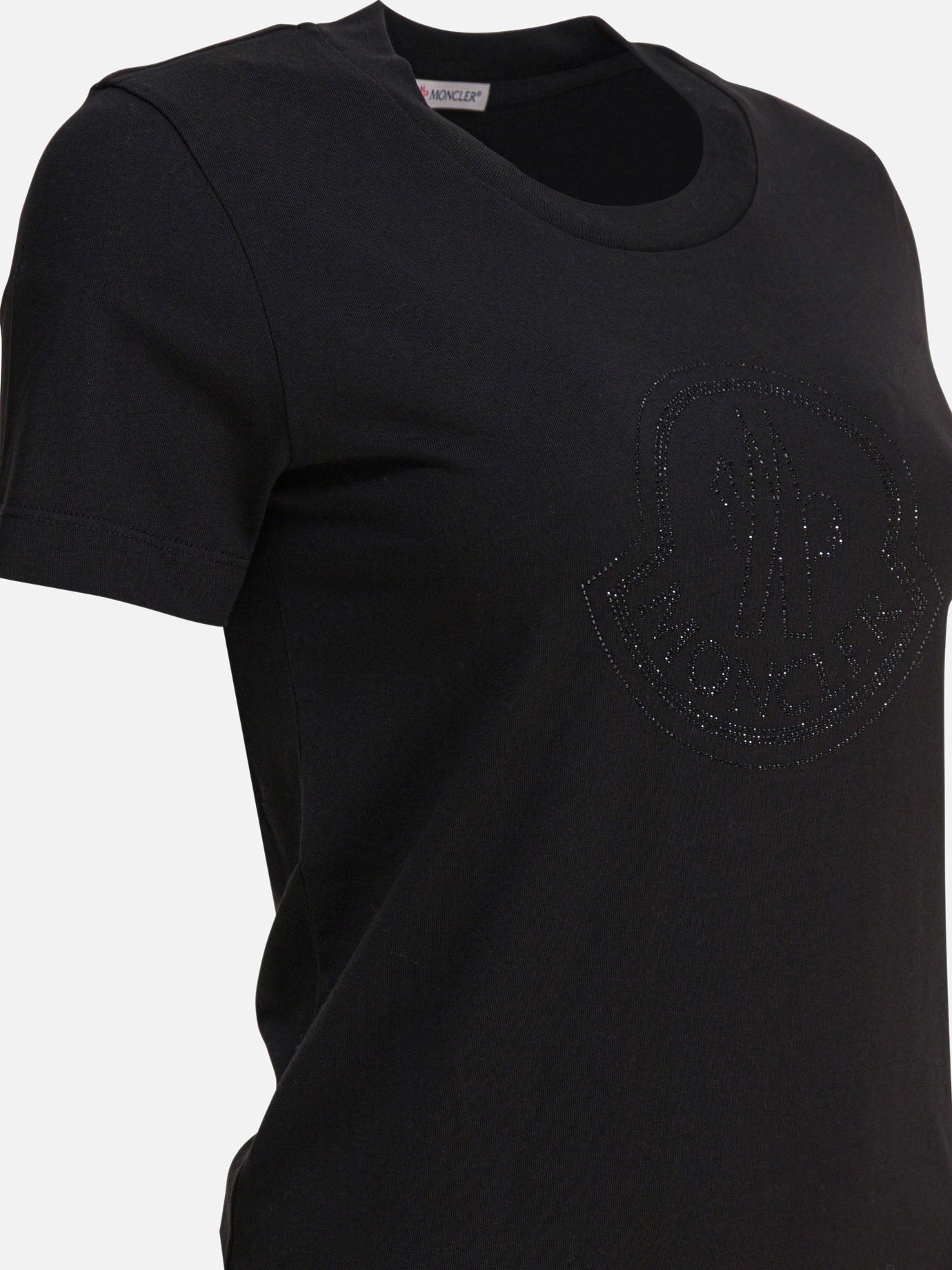 T-shirt girocollo Logo  Nero - Moncler Donna | PDP | VIETTI Online Store | Zoom-Modal_4
