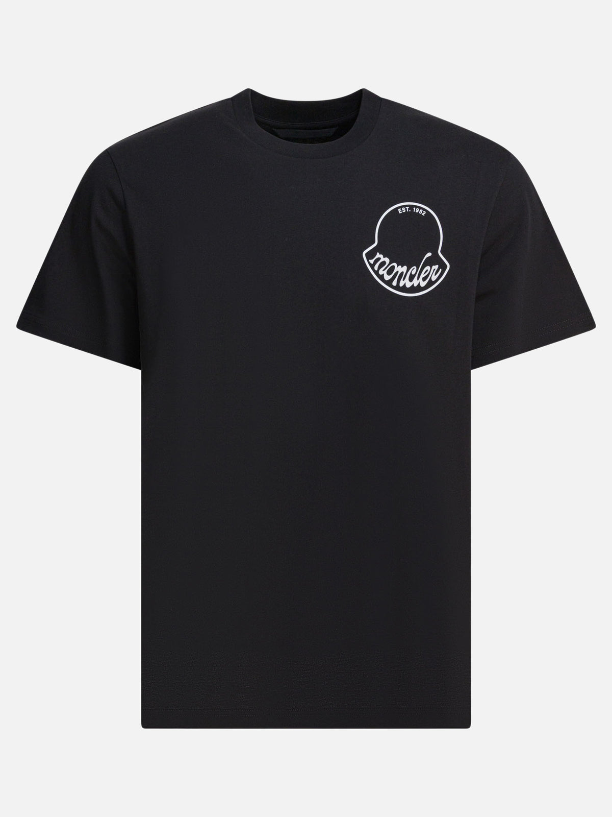 Moncler Cotton T-shirt with logo Black