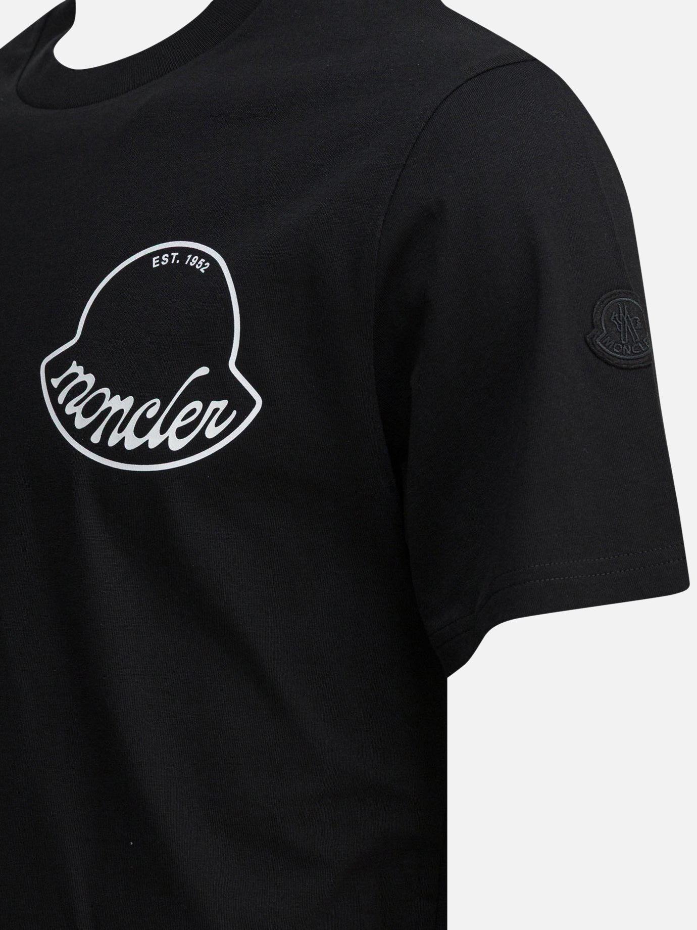 Crewneck t-shirts Logo  Black - Moncler Men | PDP | VIETTI Online Store | Zoom-Modal_4
