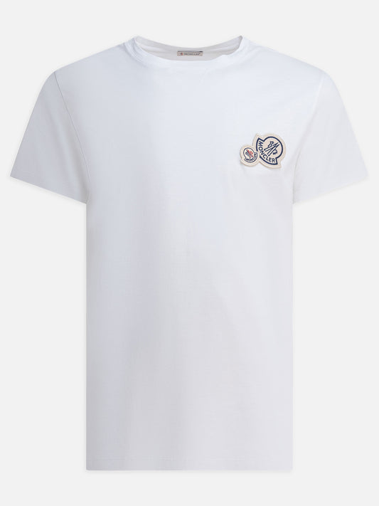 Crewneck t-shirts Logo  White - Moncler Men | PLP | VIETTI Online Store 
