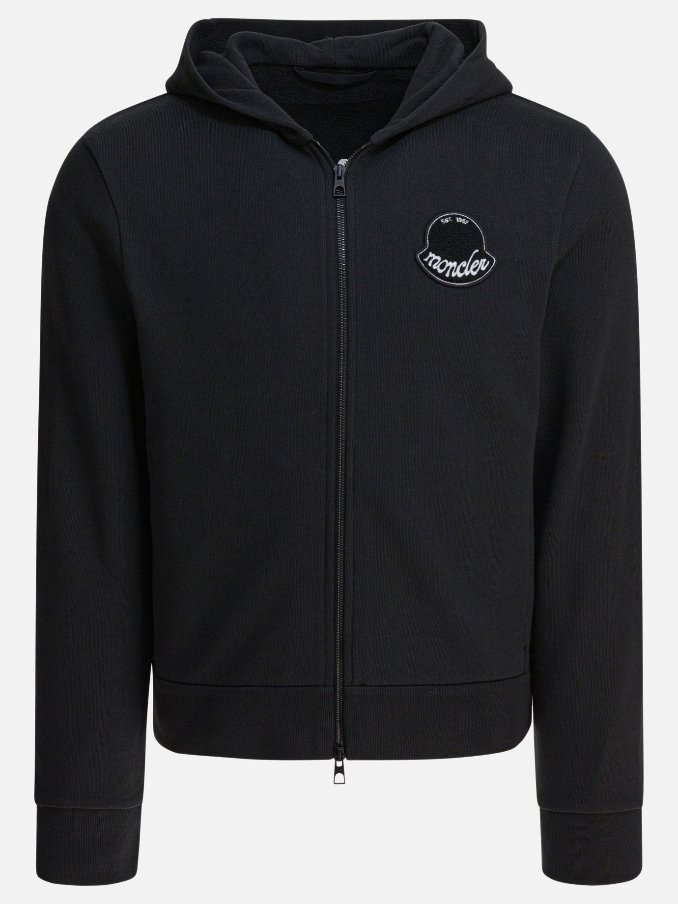 Felpe con zip Logo  Nero - Moncler Uomo | PDP | VIETTI Online Store | thumbnail