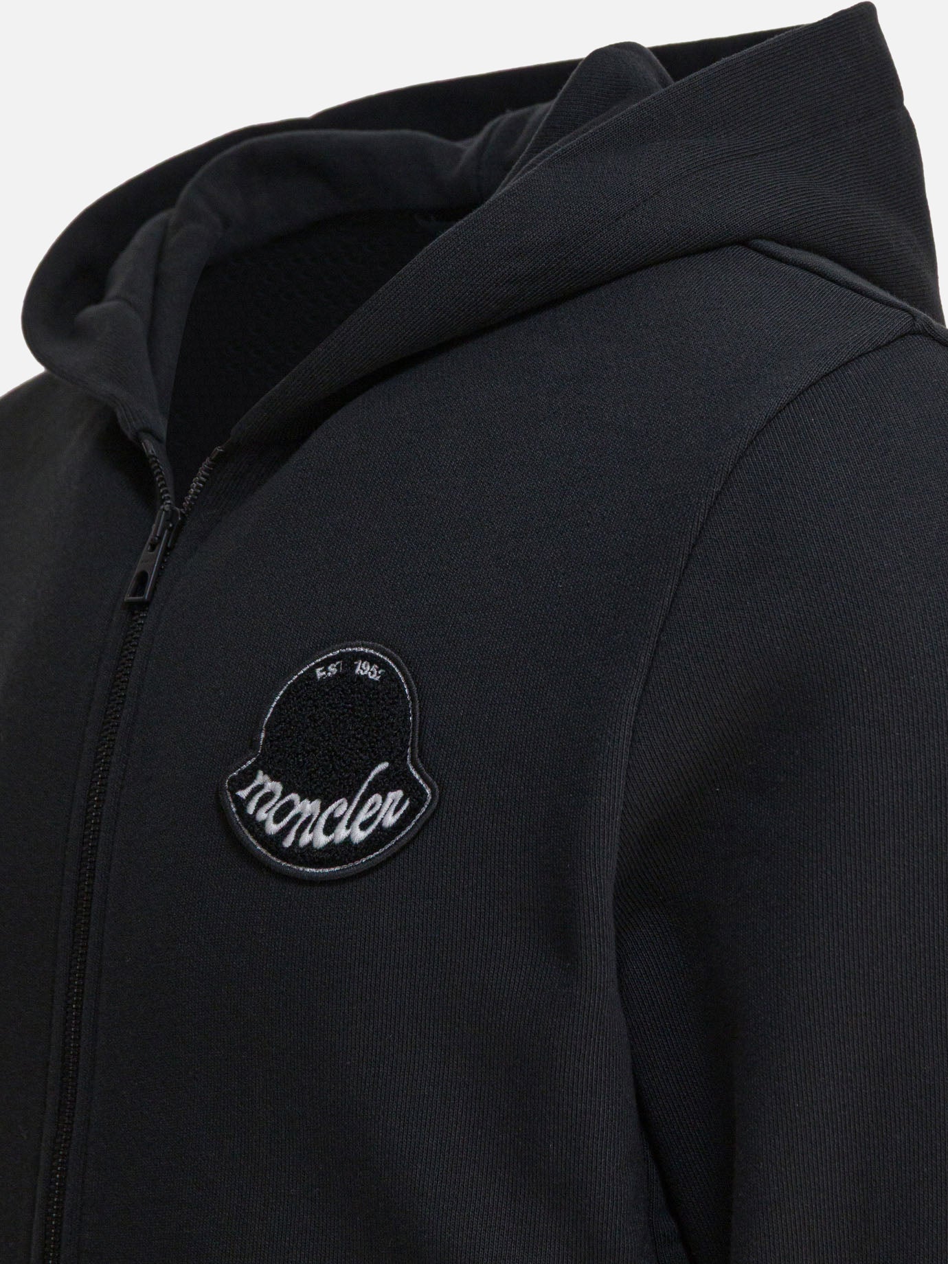 Felpe con zip Logo  Nero - Moncler Uomo | PDP | VIETTI Online Store | Zoom-Modal_4
