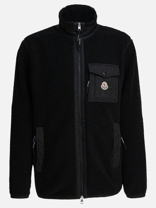 Giacche in pile Logo  Nero - Moncler Uomo | PLP | VIETTI Online Store 
