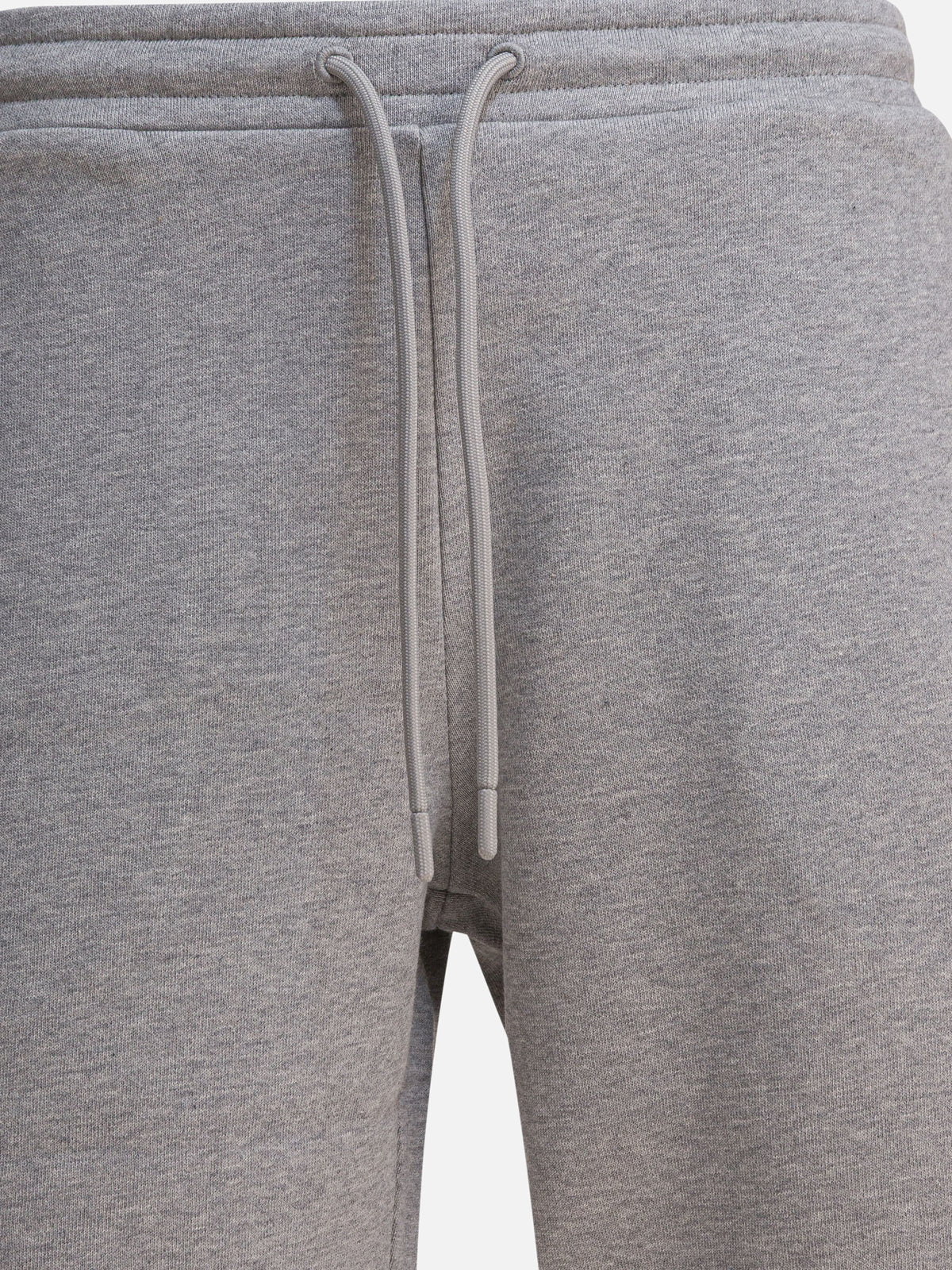 Moncler Cotton shorts with logo Grey