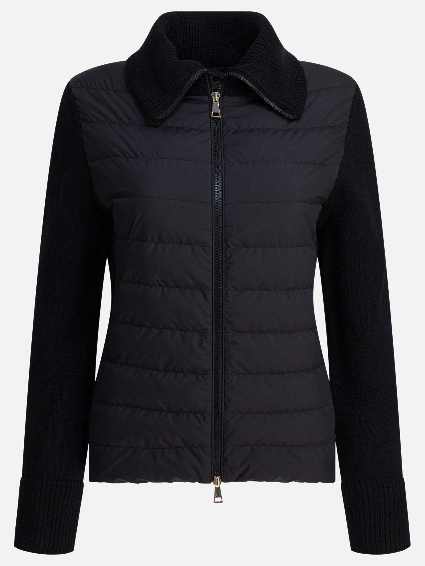 Cardigan Logo  Nero - Moncler Donna | PDP | VIETTI Online Store | thumbnail
