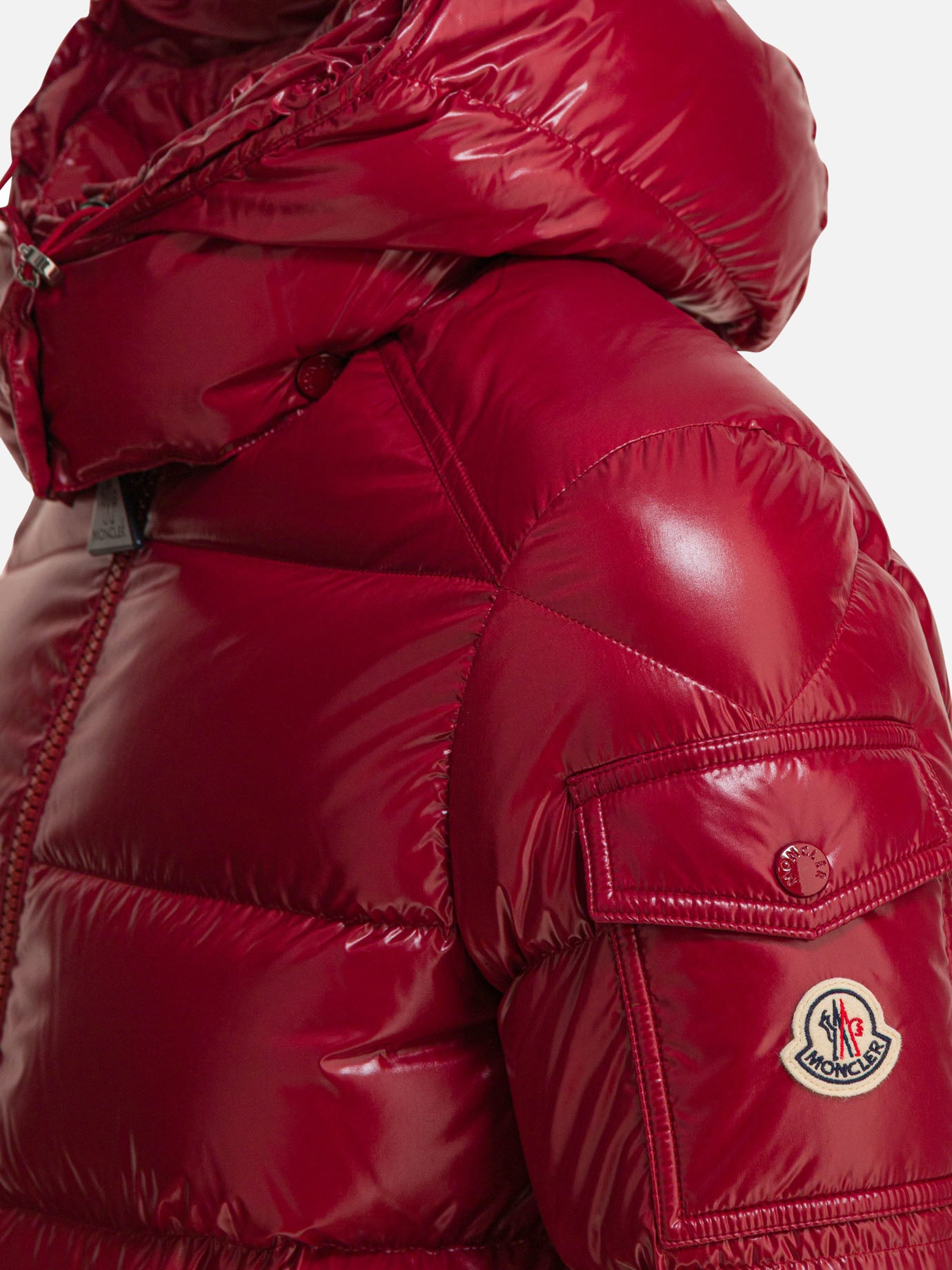 Piumini corti Solid colour  Rosso - Moncler Donna | PDP | VIETTI Online Store | Zoom-Modal_4
