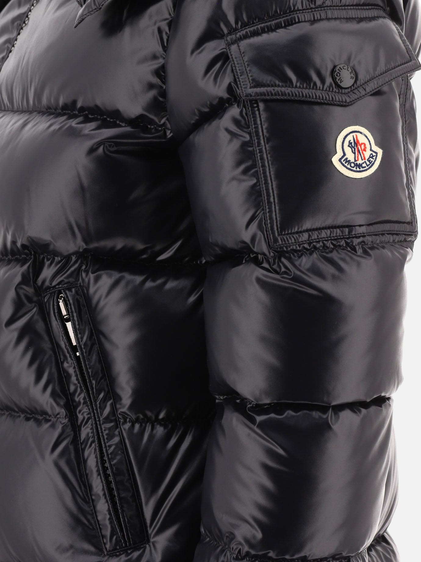 Piumini corti Solid colour  Nero - Moncler Donna | PDP | VIETTI Online Store | Zoom-Modal_4
