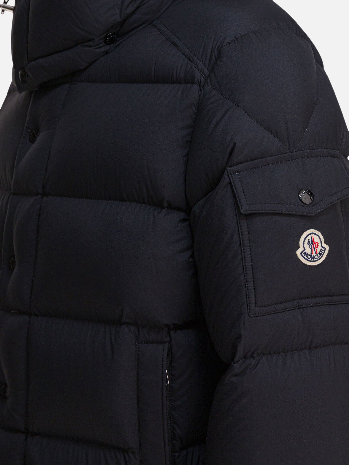 Piumini corti Solid colour  Nero - Moncler Uomo | PDP | VIETTI Online Store | thumbnail_4