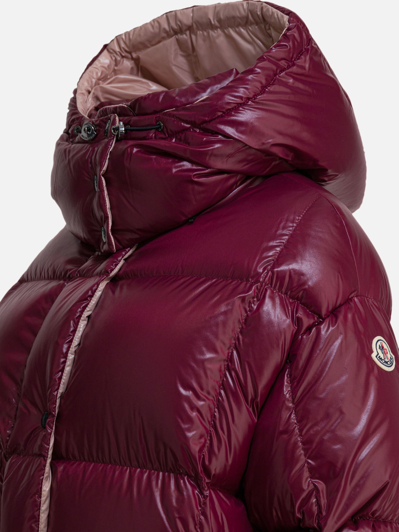 バーディー MONCLER モンクレール BONNARD Moncler Men's Berriat Lacquer Down Biker Jacket | Neiman Marcus
