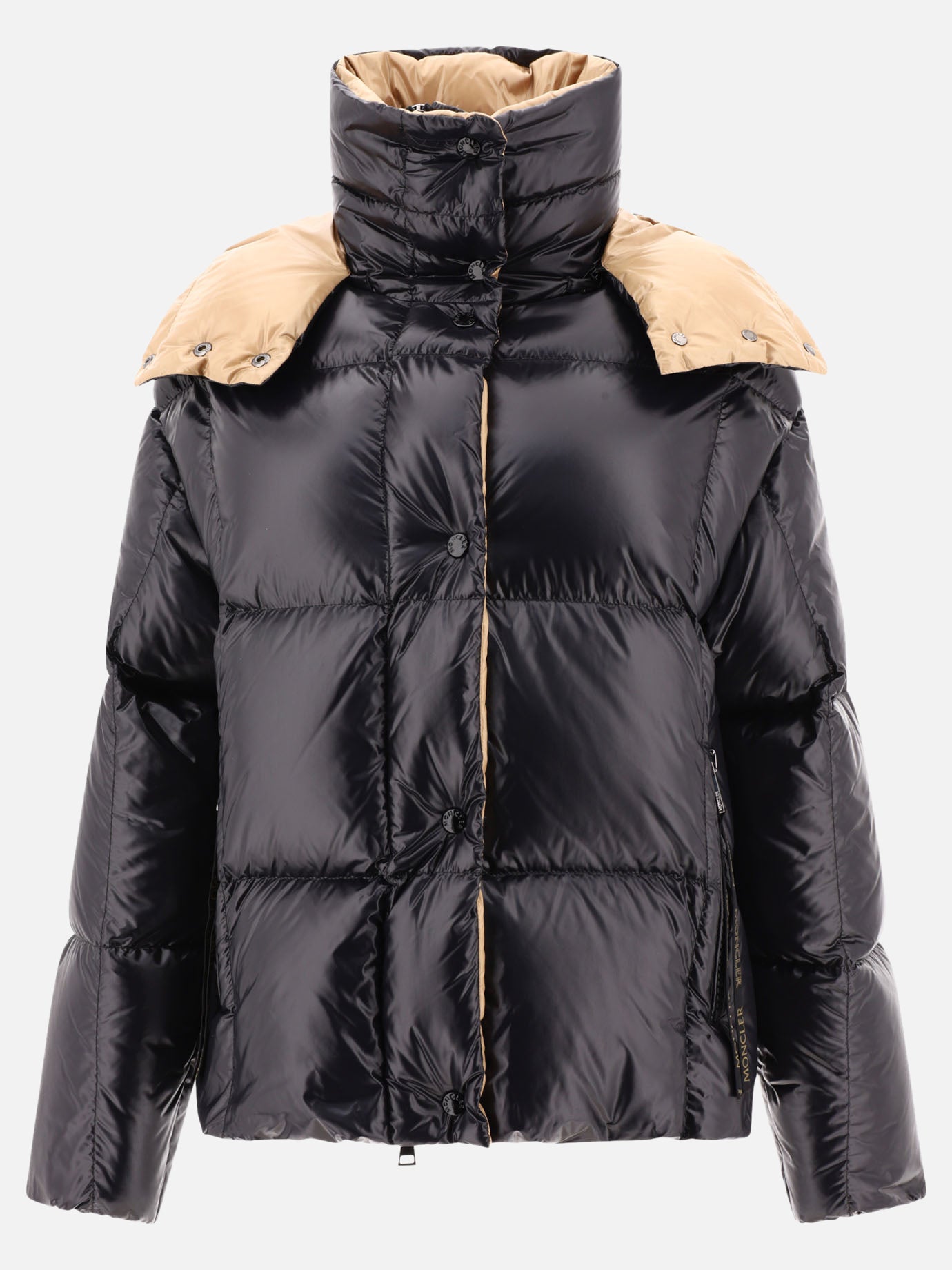 Down jackets Solid colour  Black - Moncler Women | PDP | VIETTI Online Store | thumbnail