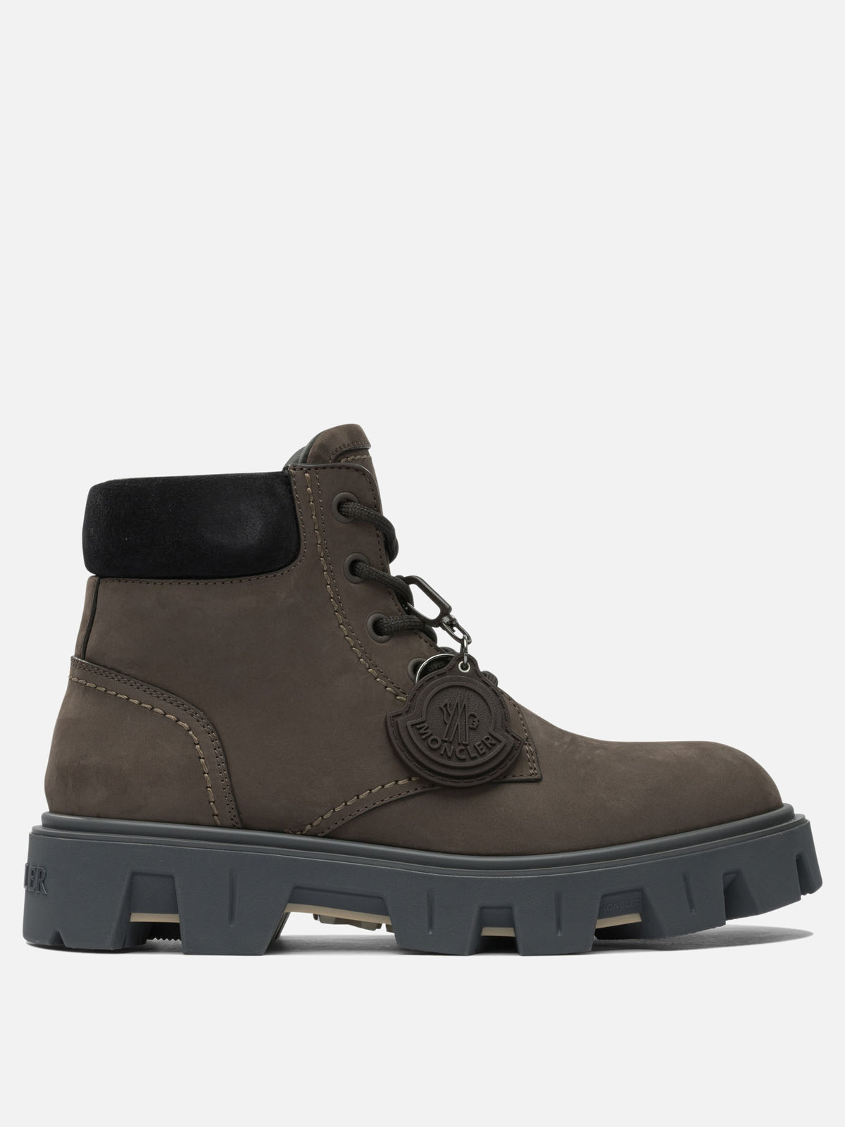Moncler "Peak City" lace-up boots Brown