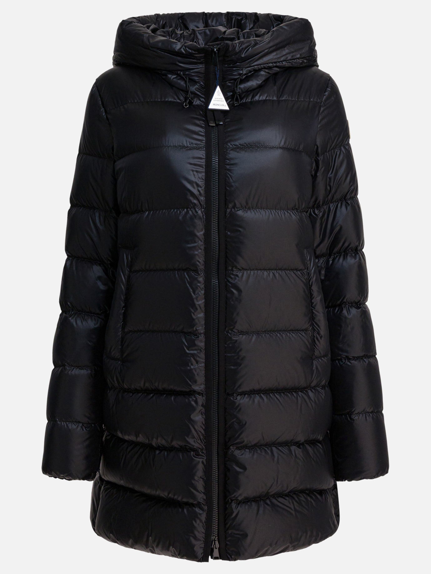 Piumini lunghi Logo  Nero - Moncler Donna | PDP | VIETTI Online Store | Zoom-Modal

