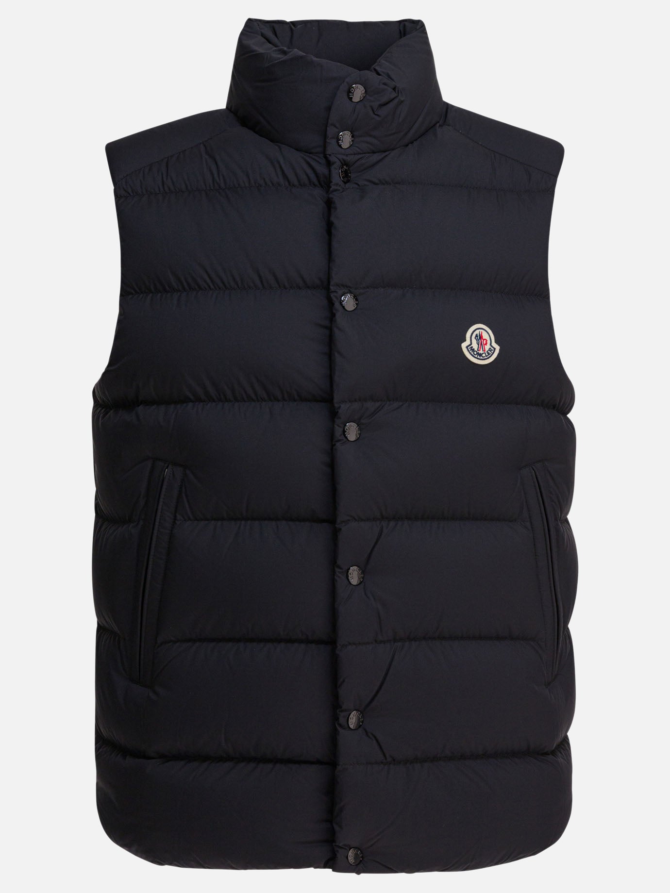 Giacche smanicate Logo  Nero - Moncler Uomo | PDP | VIETTI Online Store | thumbnail