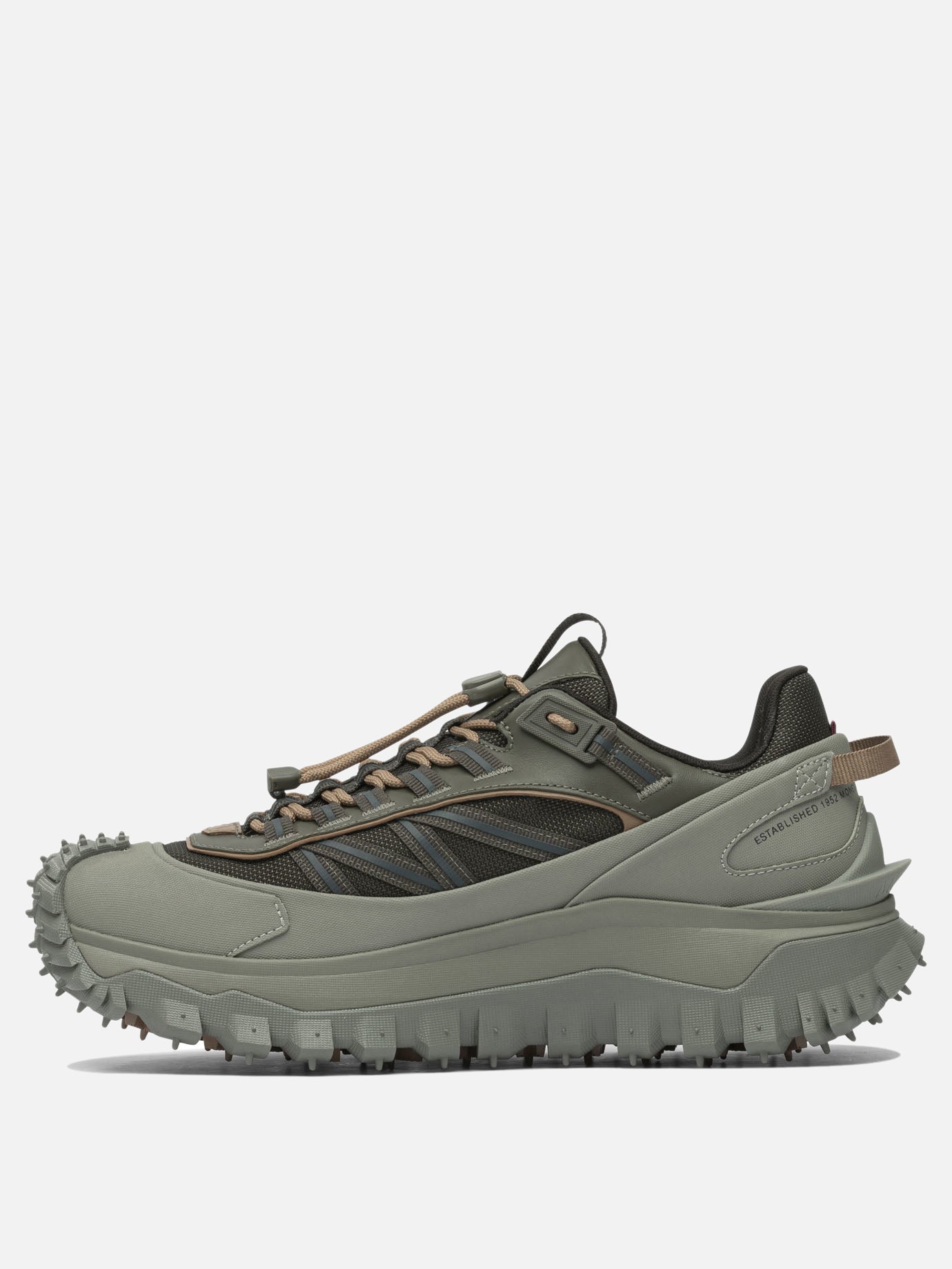 Sneaker basse 60% nylon 40% leather - 100% rubber  Verde - Moncler Uomo | PDP | VIETTI Online Store | thumbnail_3
