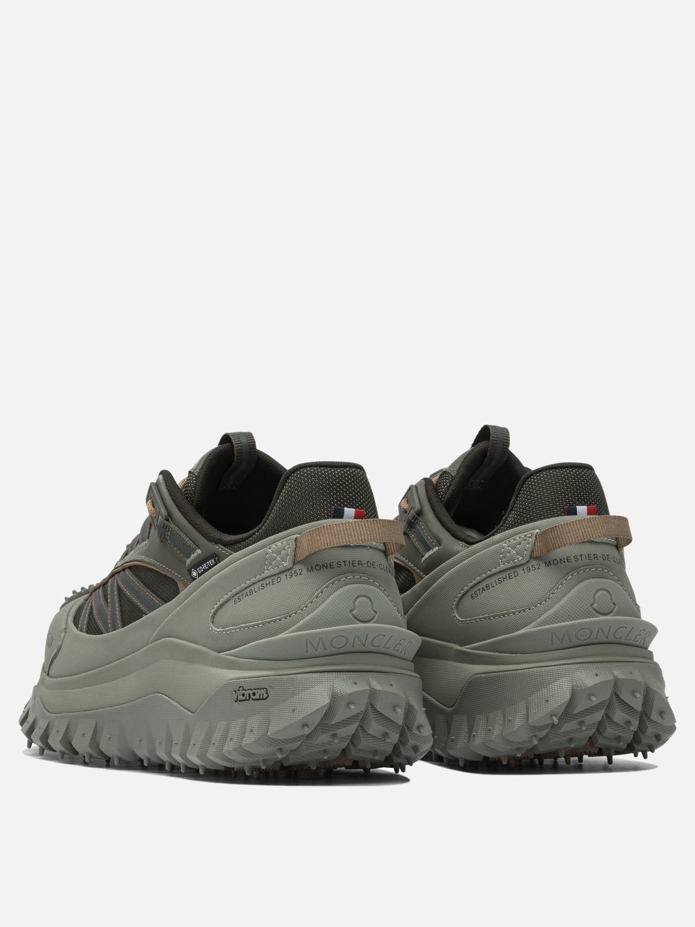Sneaker basse 60% nylon 40% leather - 100% rubber  Verde - Moncler Uomo | PDP | VIETTI Online Store | Zoom-Modal_4
