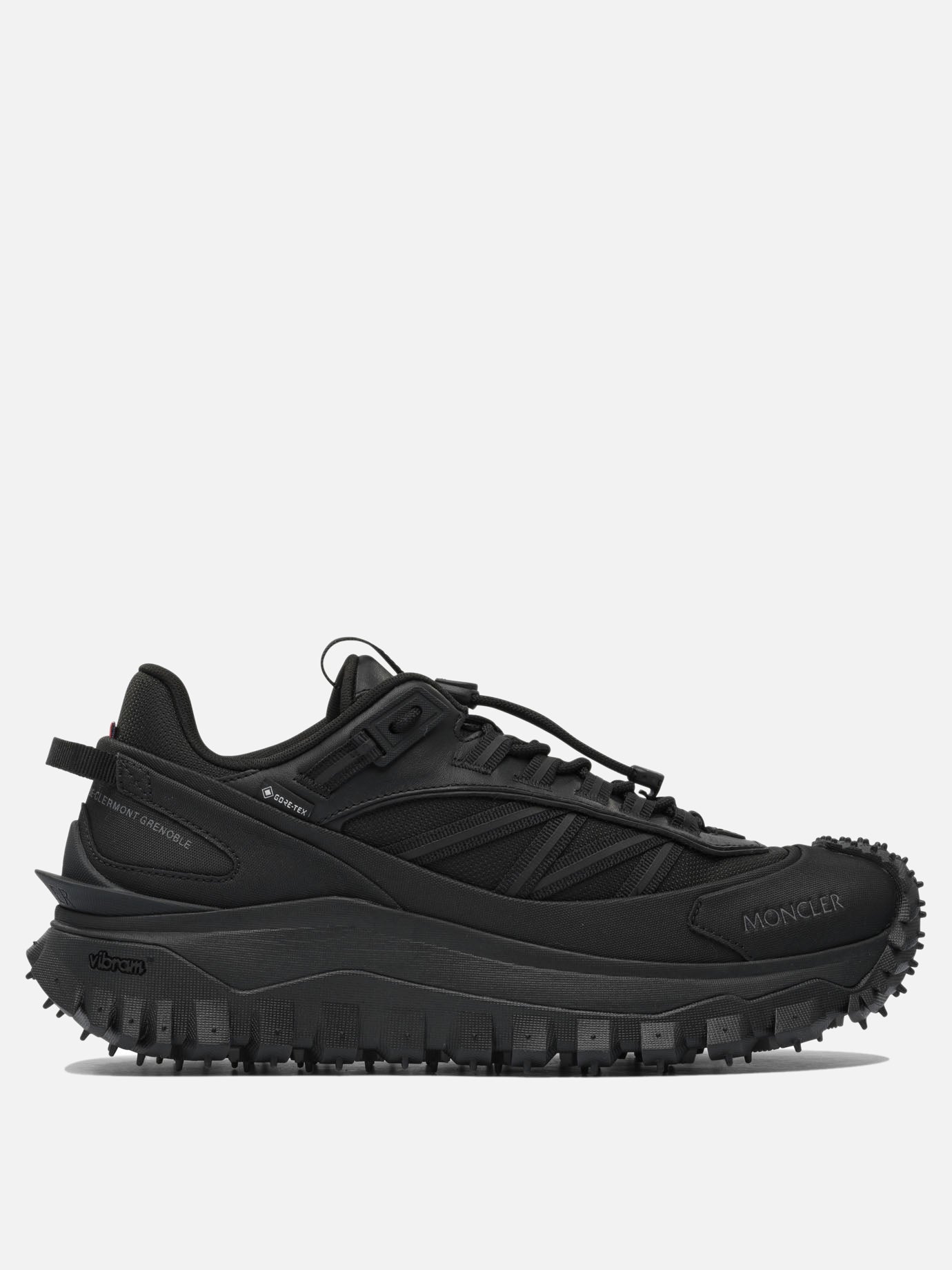 Sneaker basse 60% nylon 40% leather - 100% rubber  Nero - Moncler Uomo | PDP | VIETTI Online Store | Zoom-Modal
