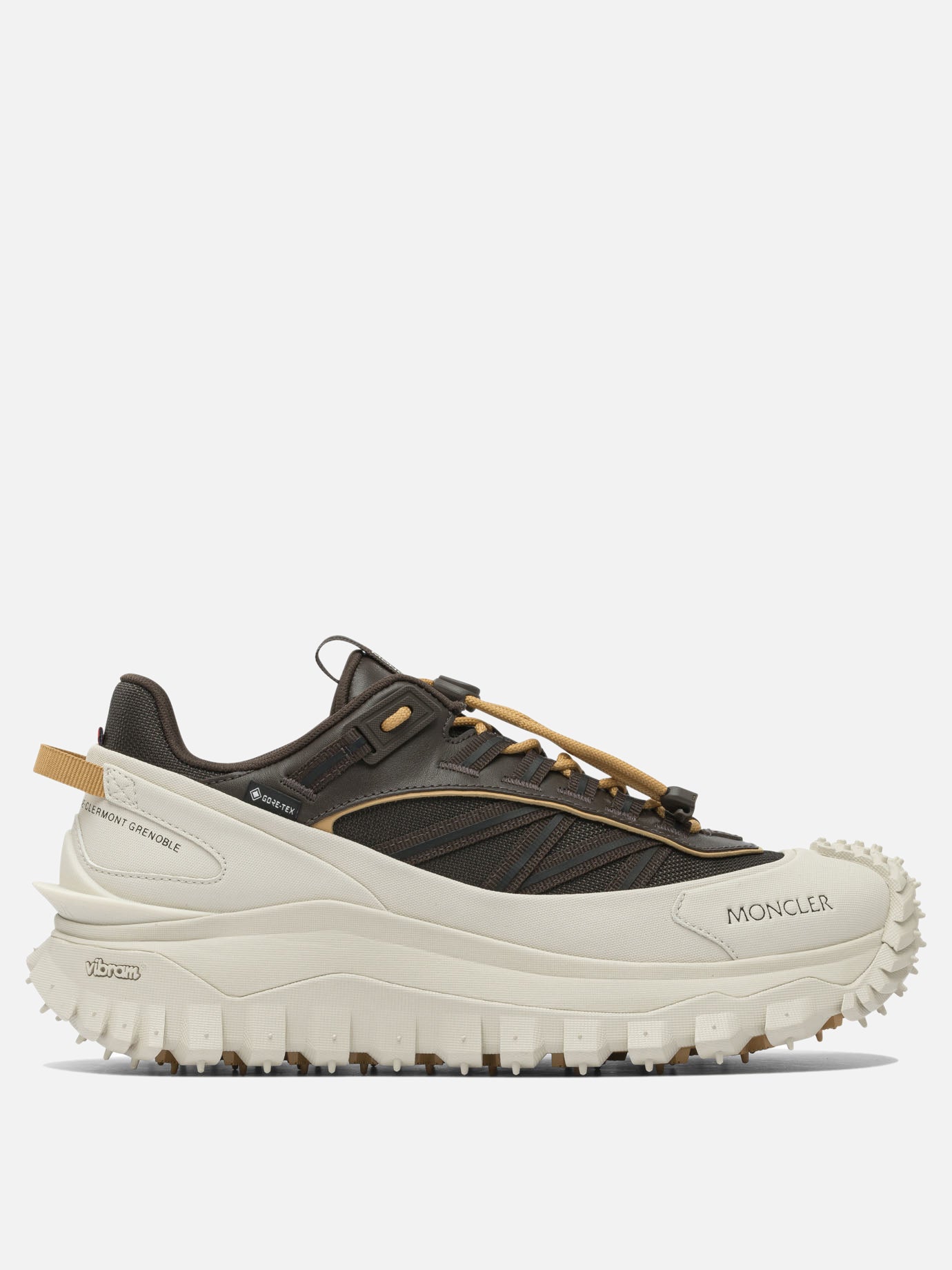 Sneaker basse 60% nylon 40% leather - 100% rubber  Grigio - Moncler Uomo | PDP | VIETTI Online Store | thumbnail