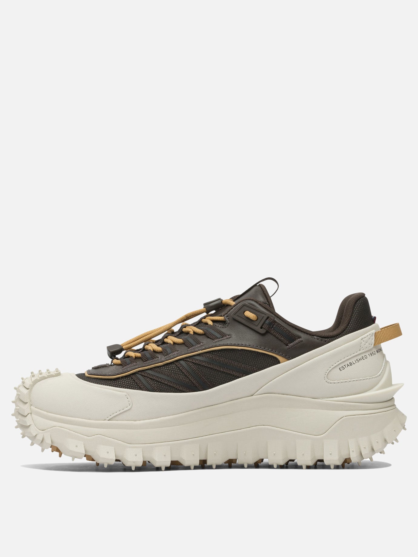 Sneaker basse 60% nylon 40% leather - 100% rubber  Grigio - Moncler Uomo | PDP | VIETTI Online Store | thumbnail_3