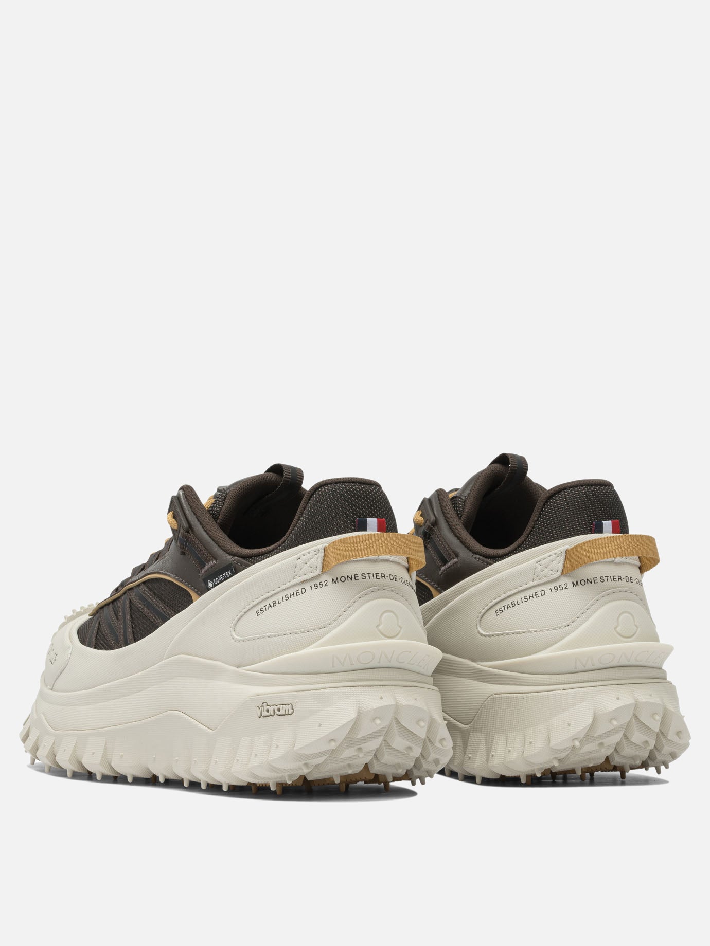 Sneaker basse 60% nylon 40% leather - 100% rubber  Grigio - Moncler Uomo | PDP | VIETTI Online Store | thumbnail_4