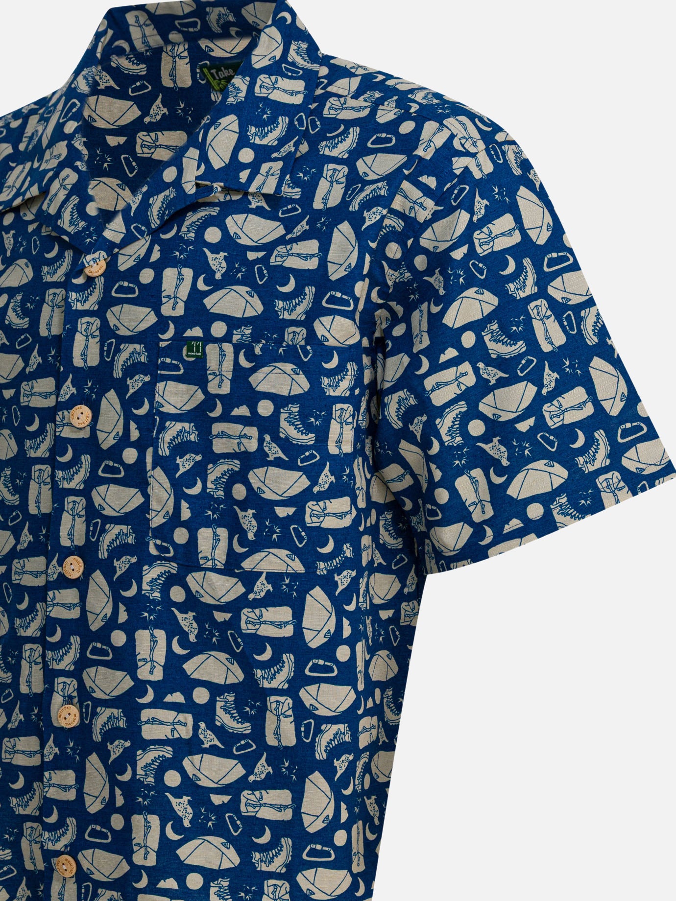 Camicie casual Print  Blu - Montbell Uomo | PDP | VIETTI Online Store | thumbnail_4