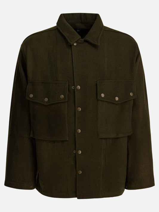 Giacche overshirt Solid colour  Verde - Needles Uomo | VIETTI Online Store 
