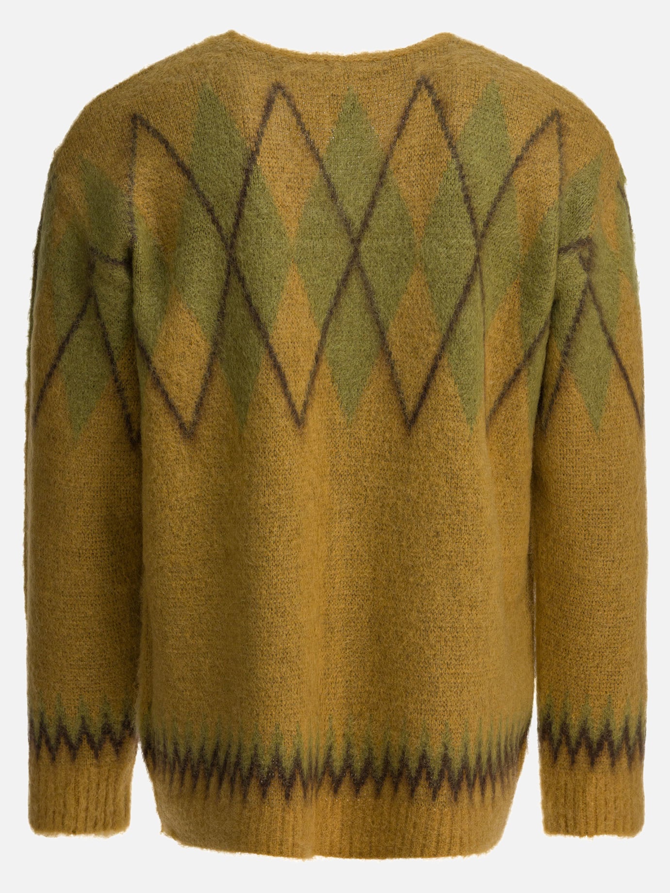 Cardigan Argyle  Giallo - Needles Uomo | PDP | VIETTI Online Store | Zoom-Modal_2
