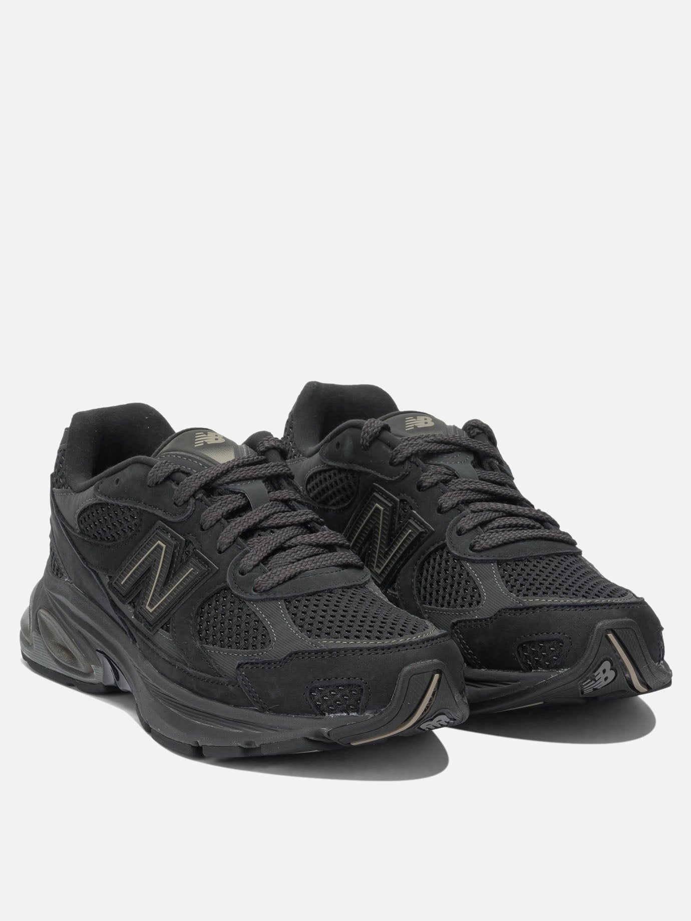 Sneaker basse 50% leather 50% mesh - 100% rubber  Nero - New Balance Uomo | PDP | VIETTI Online Store | thumbnail_2
