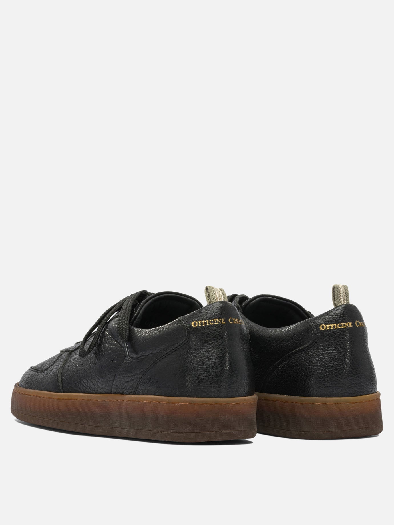 Sneaker basse 100% leather - 100% rubber  Nero - Officine Creative Uomo | PDP | VIETTI Online Store | Zoom-Modal_3

