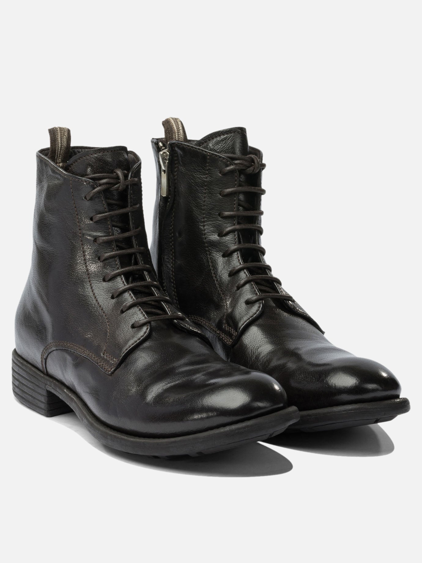 Stivaletti stringati 100% calf leather - 100% rubber  Marrone - Officine Creative Donna | PDP | VIETTI Online Store | thumbnail_2