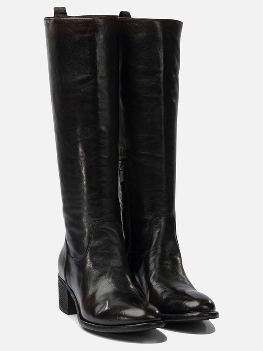 Al ginocchio 100% calf - 50% calf 50% rubber  Nero - Officine Creative Donna | PDP | VIETTI Online Store | 2
