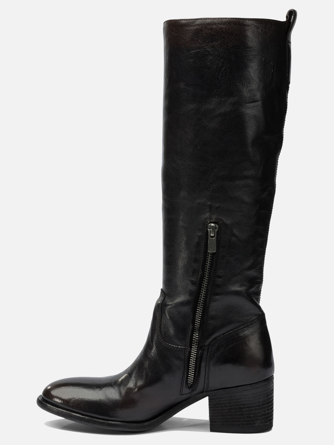 Al ginocchio 100% calf - 50% calf 50% rubber  Nero - Officine Creative Donna | PDP | VIETTI Online Store | Zoom-Modal_3
