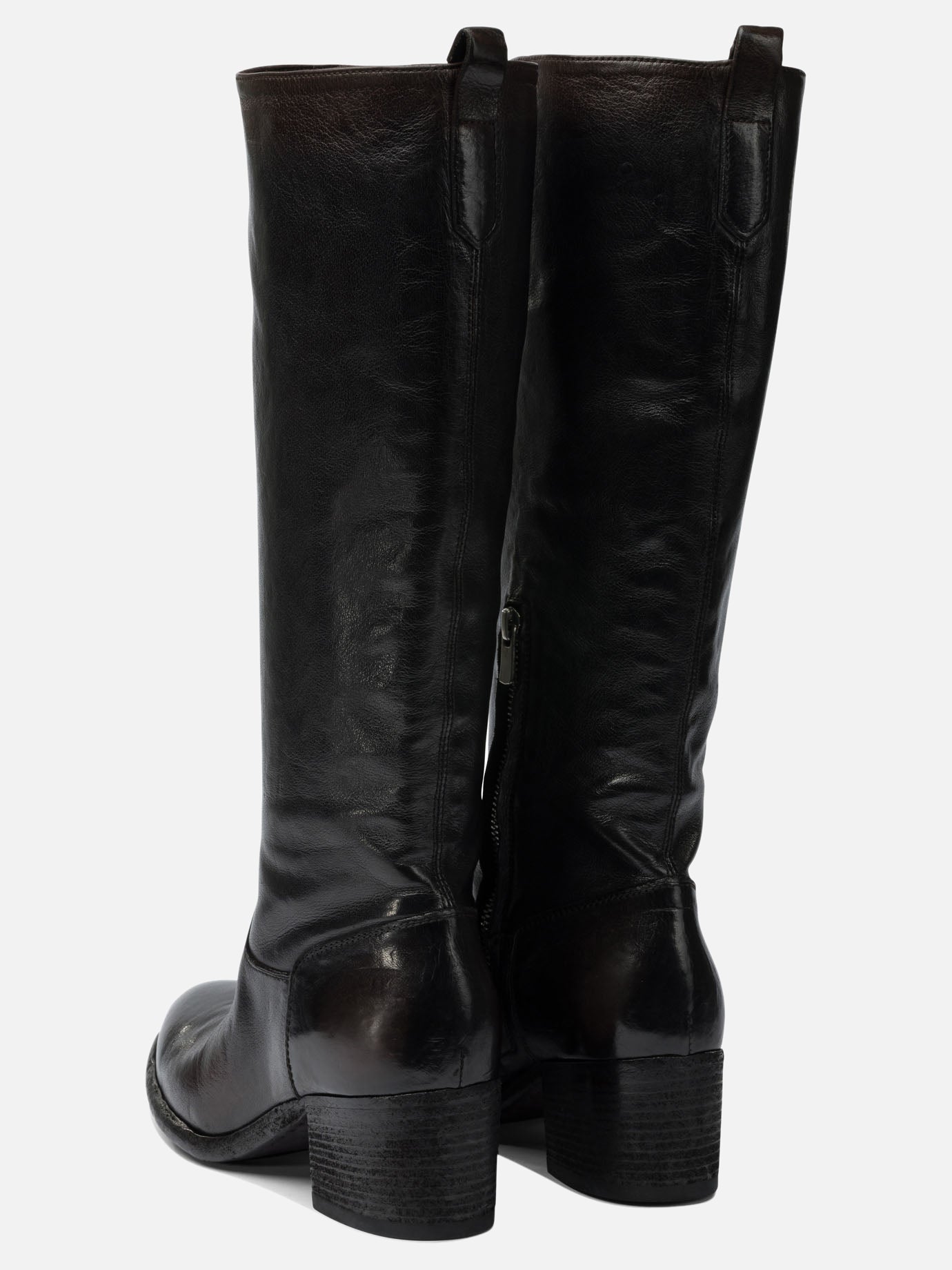 Al ginocchio 100% calf - 50% calf 50% rubber  Nero - Officine Creative Donna | PDP | VIETTI Online Store | thumbnail_4