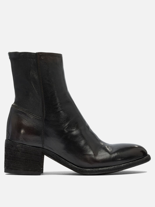 Stivaletti con zip 100% leather - 100% leather  Nero - Officine Creative Donna | PDP | VIETTI Online Store 
