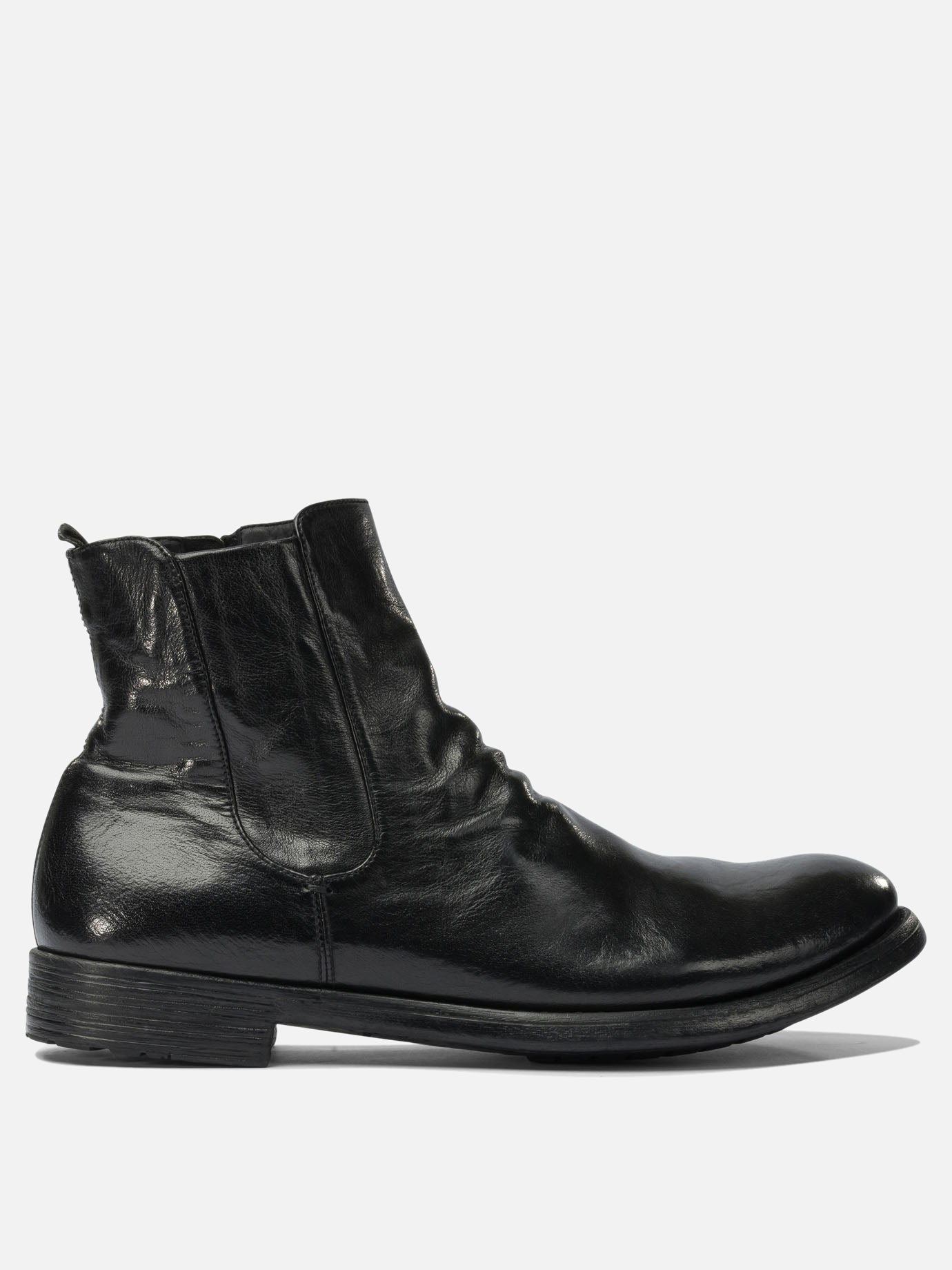 Zipped boots 100% leather - 100% leather  Black - Officine Creative Men | PDP | VIETTI Online Store | thumbnail