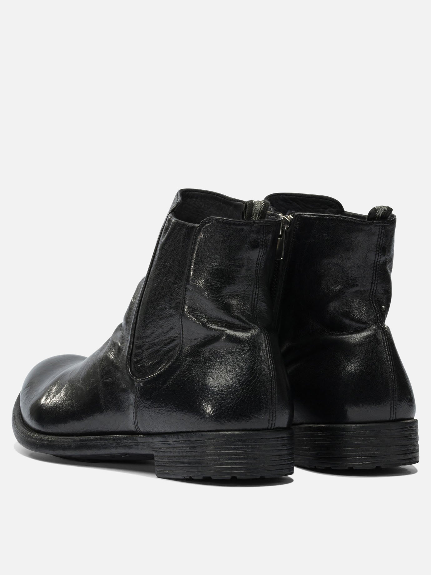 Zipped boots 100% leather - 100% leather  Black - Officine Creative Men | PDP | VIETTI Online Store | thumbnail_4
