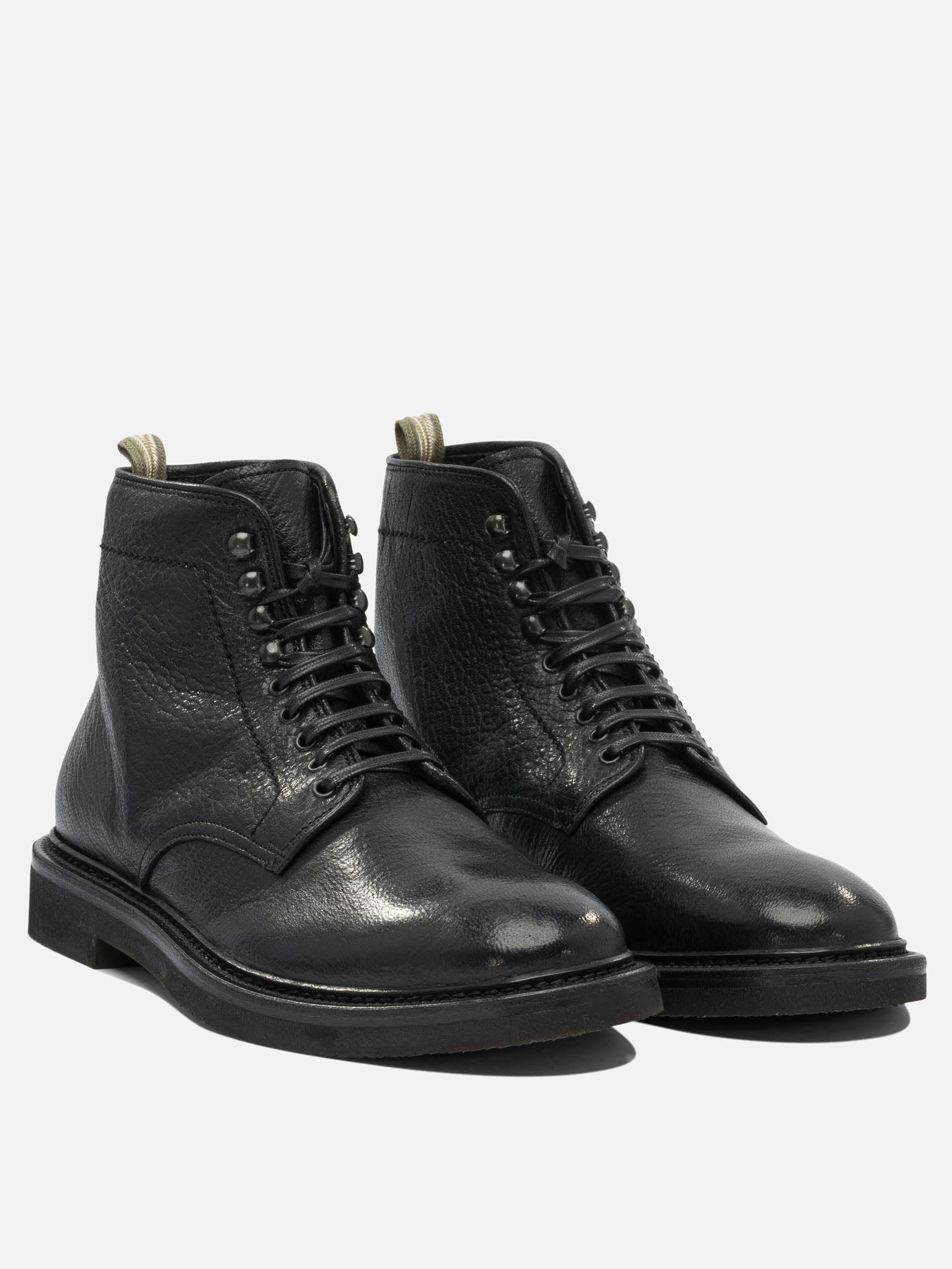 Stivaletti stringati 100% suede - 100% rubber  Nero - Officine Creative Uomo | PDP | VIETTI Online Store | Zoom-Modal_5
