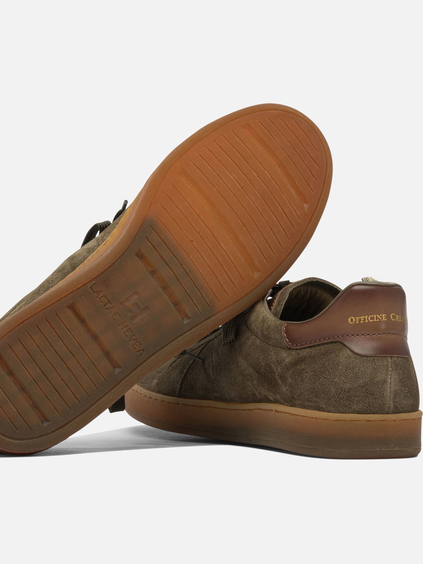 Sneaker basse 100% suede - 100% rubber  Verde - Officine Creative Uomo | PDP | VIETTI Online Store | thumbnail_5