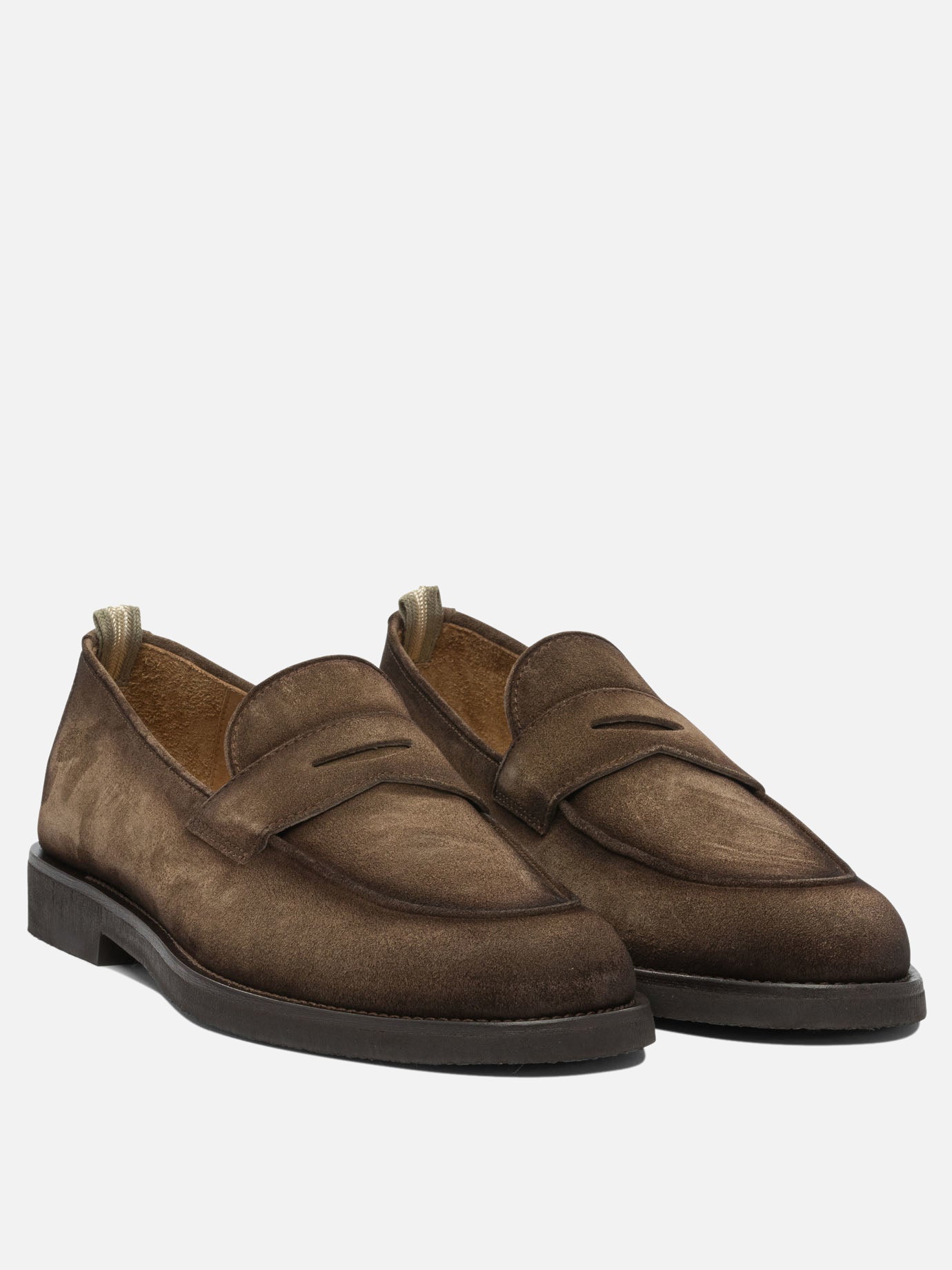 Loafers 100% suede - 100% rubber  Brown - Officine Creative Men | PDP | VIETTI Online Store | thumbnail_3