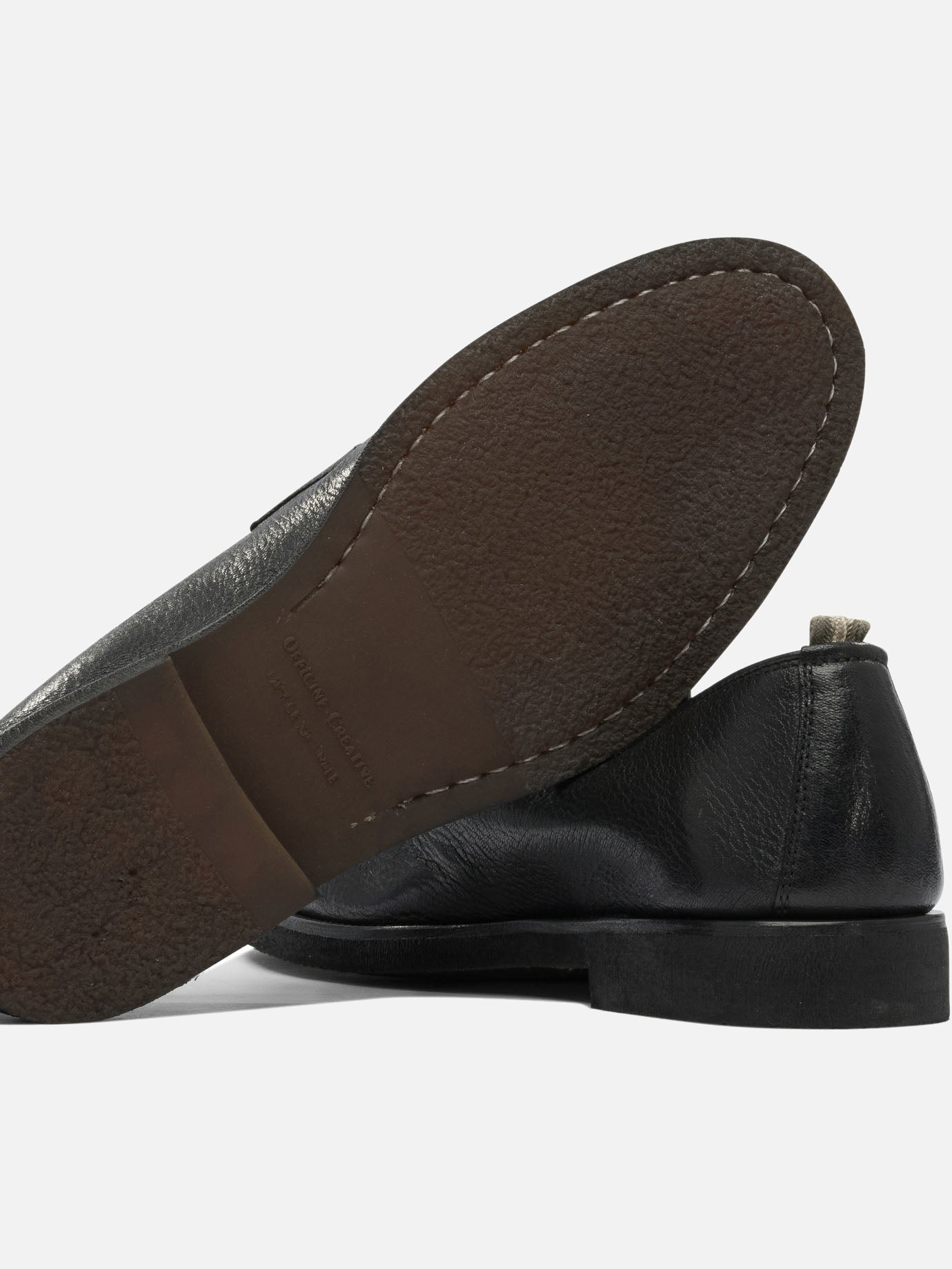 Mocassini 100% suede - 100% rubber  Nero - Officine Creative Uomo | PDP | VIETTI Online Store | thumbnail_5