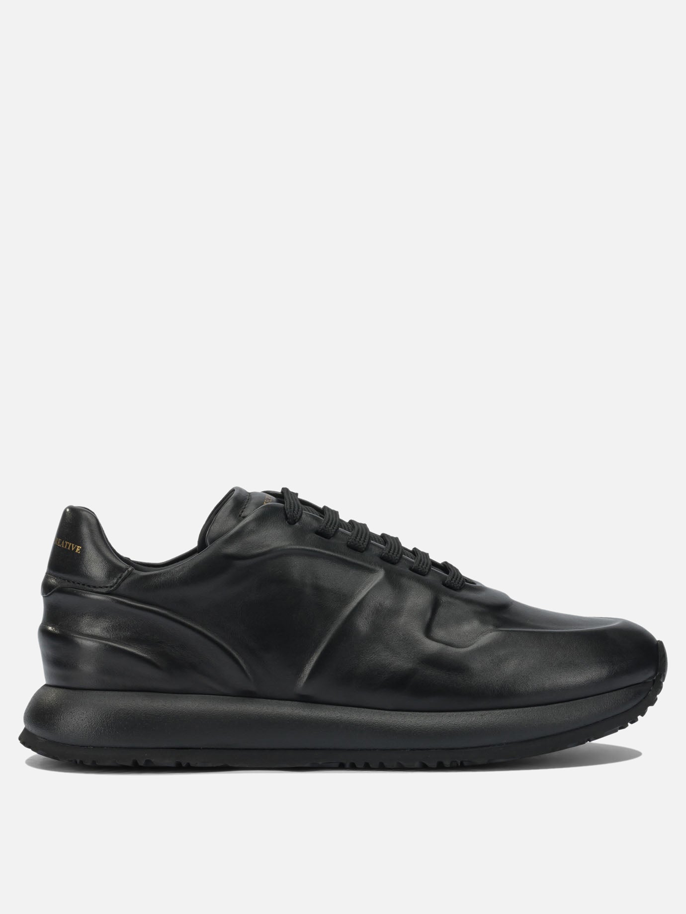 Sneaker basse 100% leather - 100% rubber  Nero - Officine Creative Uomo | PDP | VIETTI Online Store | thumbnail